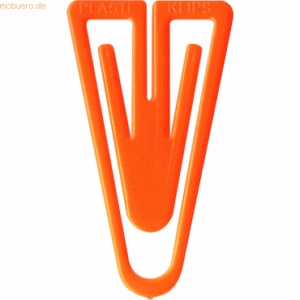 Laurel Büroklammern Plastiklips 35mm VE=200 Stück orange