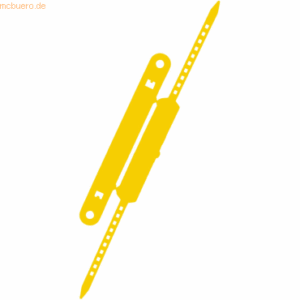 Laurel Heftstreifen + Deckschiene VE=100 Stück gelb