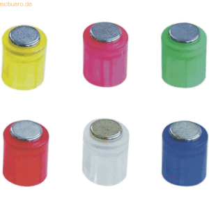 Laurel Magnet Zylinder 14x9mm bis 1900g VE=6 Stück Kristallfarben sort