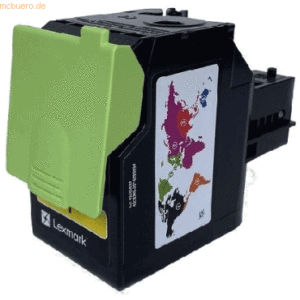 mcbuero.de Toner Cartridge kompatibel mit Lexmark 75C2XY0 yellow