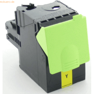 mcbuero.de Toner kompatibel mit Lexmark 80C0X40/ 800X4 yellow