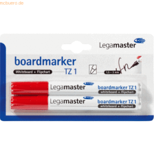 10 x Legamaster Boardmarker TZ 1 2 Stück rot