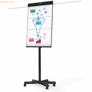 Legamaster Flipchart Universal Triangle mobil 105x68 cm hellgrau