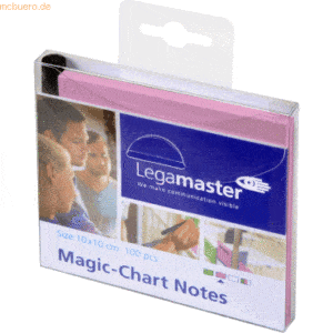 Legamaster Magic-Chart Notes 10x10cm VE=100 Stück rosa