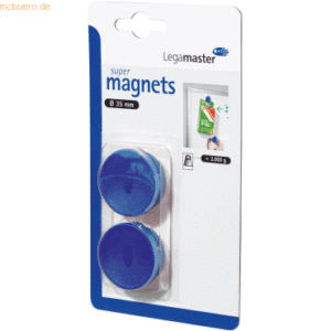 10 x Legamaster Haftmagnet 35mm 2 Stück blau