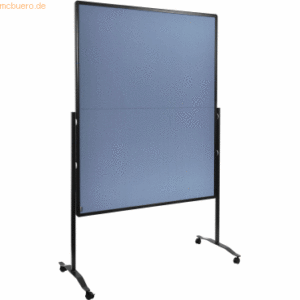 Legamaster Moderationswand Premium Plus 120x150cm klappbar Filz blaugr