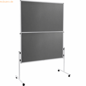 Legamaster Moderationswand Economy Filz klappbar 150x120cm grau