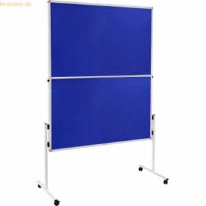 Legamaster Moderationswand Economy Filz klappbar 150x120cm blau