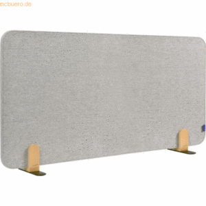 Legamaster Akustik-Tischtrennwand Elements Textil 60x120cm grau mit Ha