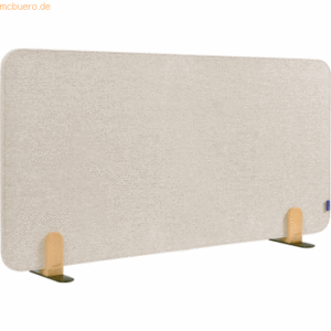 Legamaster Akustik-Tischtrennwand Elements Textil 60x120cm beige mit H