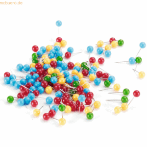Legamaster Moderationsnadeln 6x15mm VE=200 Stück sortiert