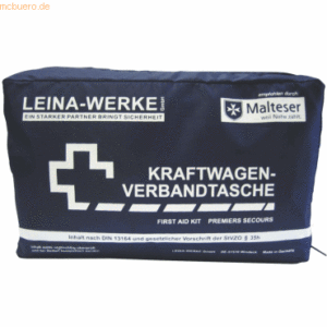 Leina-Werke KFZ-Verbandtasche DIN 13164 in Folientasche schwarz