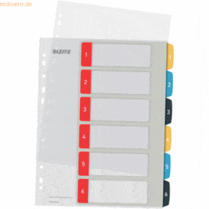 Leitz Register Cosy A4 1-6 bedruckbar PP 6 Blatt farbig