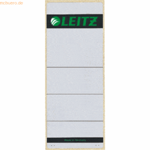 Leitz Ordnerrückenschilder 61x157 selbstklebend grau VE=10 Stück