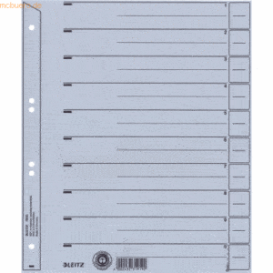 Leitz Trennblätter A4 200g/qm grau VE=25 Stück