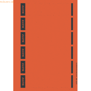 Leitz Ordnerrückenschilder 39x192mm für PC rot VE=150 Stück