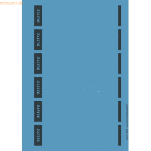 Leitz Ordnerrückenschilder 39x192mm für PC blau VE=150 Stück