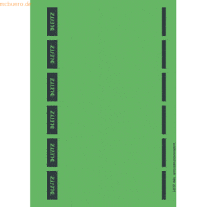 Leitz Ordnerrückenschilder 39x192mm für PC grün 150 Stück