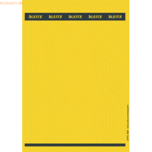 Leitz Ordnerrückenschilder 39x285mm für PC gelb VE=125 Stück