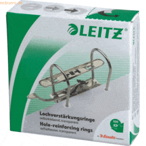 Leitz Lochverstärkungsringe weiß transparent selbstklebend VE=500 Stüc