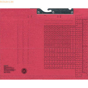 50 x Leitz Pendelmappe A4 Karton rot