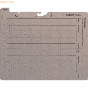 Leitz Pendelfehlkarte 248/268 x 318mm grau