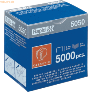 Rapid Heftklammerkassette für Elektrohefter Rapid 5050E VE=3x5000 Stüc