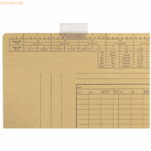 50 x Leitz Vollsichtreiter für Einstellmappen 50mm transparent