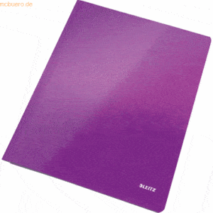 10 x Leitz Schnellhefter Wow A4 PP-laminiert 300g/qm violett