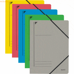 25 x Leitz Eckspanner A4 für ca. 250 Blatt farbig sortiert