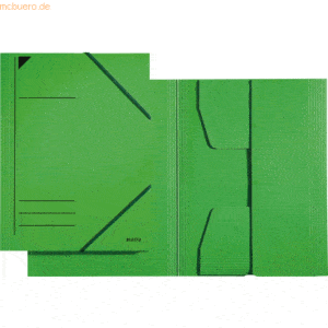 Leitz Eckspannermappe A4 mit Klappen für ca. 250 Blatt grün