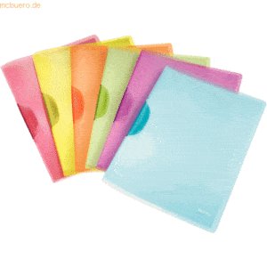 Leitz Cliphefter ColorClip Rainbow A4 ca. 30 Blatt farbig sortiert