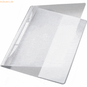 Leitz Plastik-Hefter Exquisit A4+ PVC mit Innentasche weiß