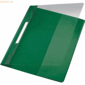 Leitz Plastik-Hefter Exquisit A4+ PVC mit Innentasche grün