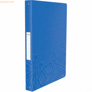 10 x Leitz Ringbuch Urban Chic A4 PP 4 Ringe blau