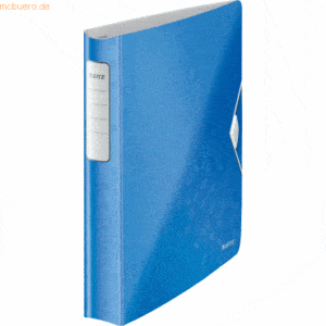 Leitz Ringbuch Active Wow A4 4 Ringe 30mm blau metallic