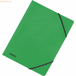 25 x Esselte Eckspanner A4 390g/qm bis 250 Blatt grün