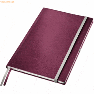 Leitz Notizbuch Style fester Einband A4 liniert 80 Blatt granat rot