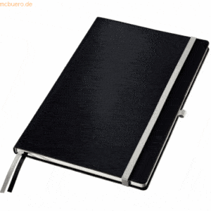 Leitz Notizbuch Style fester Einband A4 kariert 80 Blatt satin schwarz