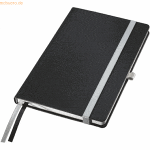Leitz Notizbuch Style A5 80 Blatt 100g/qm liniert satin schwarz