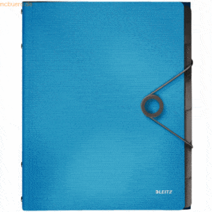 4 x Leitz Ordnungsmappe Solid A4 6-teilig hellblau