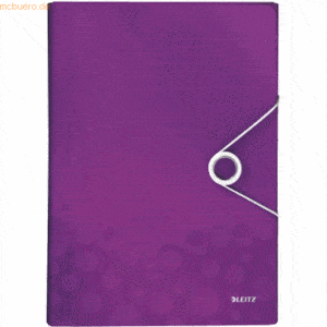 Leitz Projektmappe Wow A4 PP 6 Fächer violett