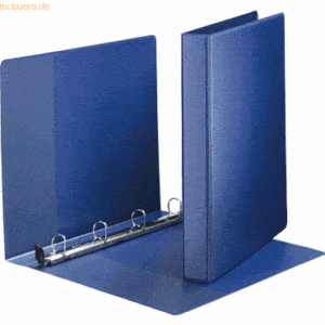 6 x Leitz Ringbuch A4 4-Ringe 20mm blau