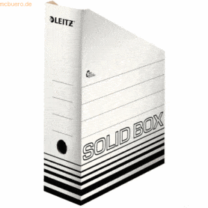 Leitz Archiv-Stehsammler Solid A4 Wellpappe weiß