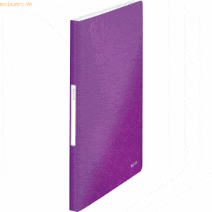 10 x Leitz Sichtbuch Wow A4 40 Hüllen violett