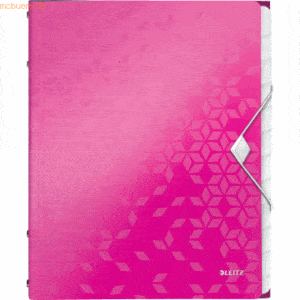 Leitz Ordnungsmappe Wow A4 12-teilig pink metallic
