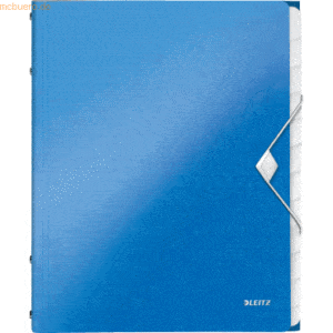 Leitz Ordnungsmappe Wow A4 12-teilig blau metallic