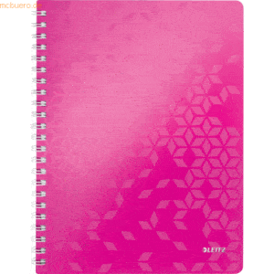 Leitz Notizbuch Wow A4 80 Blatt 80g/qm liniert pink