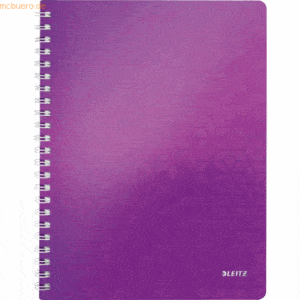 Leitz Notizbuch Wow A4 80 Blatt 80g/qm liniert violett