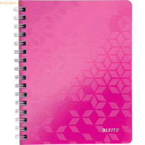 Leitz Notizbuch Wow A5 80 Blatt 80g/qm liniert pink